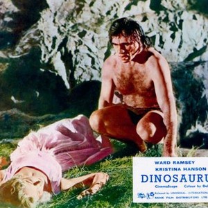 DINOSAURUS!, Kristina Hanson (lying down), Gregg Martell (kneeling), 1960