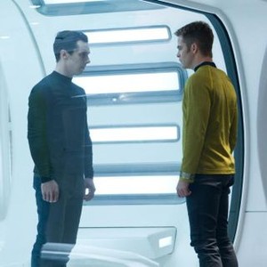 STAR TREK INTO DARKNESS, from left: Benedict Cumberbatch, Chris Pine, 2013. ph: Zade Rosenthal/©Paramount Pictures