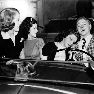 LOVE FINDS ANDY HARDY, Mary Howard, Ann rutherford, Judy Garland, Mickey Rooney, 1938