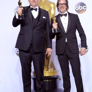Adam McKay, Charles Randolph, Winners of Best Writing, Screenplay Based on Material Previously Produced or Published for the film THE BIG SHORT in the press room for The 88th Academy Awards Oscars 2016 - Press Room, The Dolby Theatre at Hollywood and Highland Center, Los Angeles, CA February 28, 2016. Photo By: Elizabeth Goodenough/Everett Collection