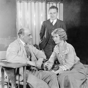 THE PASSIONATE ADVENTURE, front: director Graham Cutts, Marjorie Daw, on set, 1924