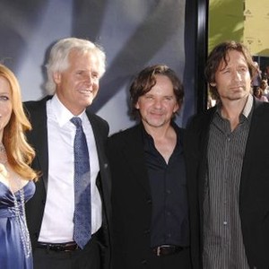 Gillian Anderson, Chris Carter, Frank Spotnitz, David Duchovny at arrivals for Premiere of THE X-FILES: I WANT TO BELIEVE, Grauman''s Chinese Theatre, Los Angeles, CA, July 23, 2008. Photo by: Michael Germana/Everett Collection