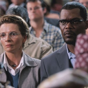 (L-R) Juliette Binoche as Anna Malan and Samuel L. Jackson as Langston Whitfield in "In My Country." photo 1