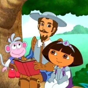 Dora the Explorer, Regan Mizrahi (L), Andy Garcia (C), Caitlin Sanchez (R), 08/14/2000, ©NICK