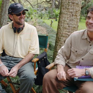 On the set of the film "The Celestine Prophecy."