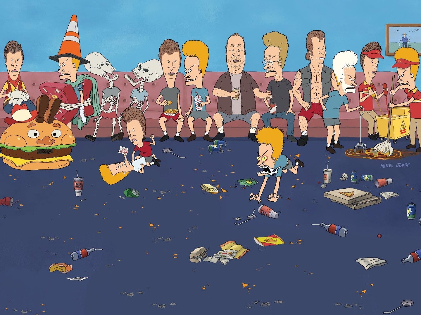 No. 19 Beavis and Butt-head フィギュア カエル付き No. 19 Beavis and Butt-head フィギュア カエル付き