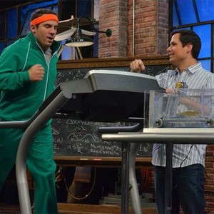 Duck Quacks Don't Echo, Michael Ian Black (L), Seth Herzog (R), 'Shrimp on a Treadmill', Season 1, Ep. #3, 01/20/2014, ©NATGEOC
