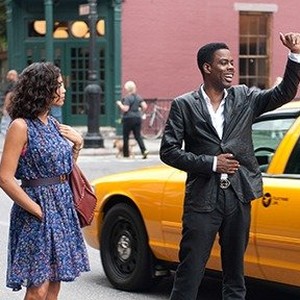 Rosario Dawson as Chelsea Brown and Chris Rock as Andre in "Top Five."