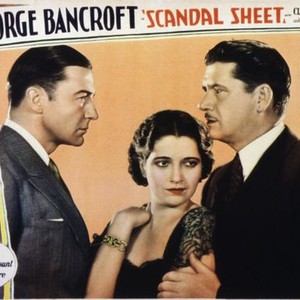 SCANDAL SHEET, Clive Brook, Kay Francis, George Bancroft, 1931