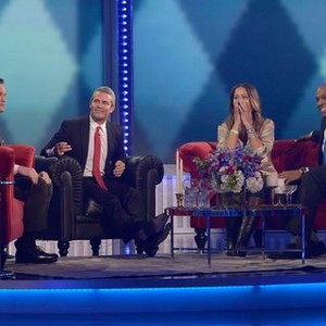 Best Time Ever with Neil Patrick Harris, Neil Patrick Harris (L), Andy Cohen (C), Nicole Taylor (R), 'Shaquille O'Neal', Season 1, Ep. #4, 10/06/2015, ©NBC