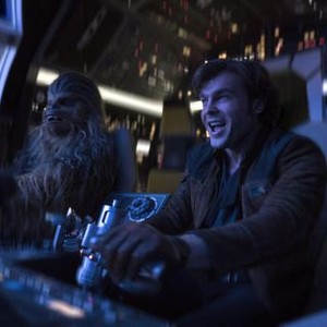 SOLO: A STAR WARS STORY, FROM LEFT: JOONAS SUOTAMO AS CHEWBACCA, ALDEN EHRENREICH AS HAN SOLO, 2018. PH: JONATHAN OLLEY/© LUCASFILM/© WALT DISNEY STUDIOS MOTION PICTURES