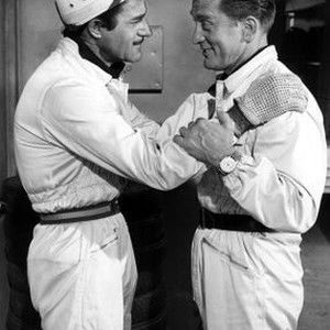 THE RACERS, Gilbert Roland, Kirk Douglas, 1955, TM and Copyright (c)20th Century Fox Film Corp. All rights reserved.