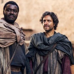 A.D. The Bible Continues, Babou Ceesay (L), Adam Levy (R), 'The Road to Damascus', Season 1, Ep. #8, 05/24/2015, ©NBC