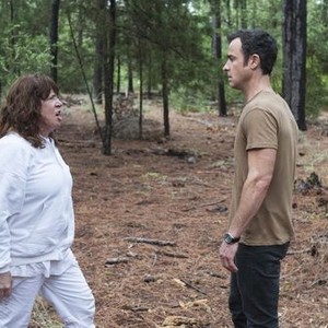 The Leftovers, Ann Dowd (L), Justin Theroux (R), 'A Most Powerful Adversary', Season 2, Ep. #7, 11/15/2015, ©HBOMR