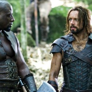 UNDERWORLD: RISE OF THE LYCANS, from left: Kevin Grevioux, Michael Sheen, 2009. ©Screen Gems