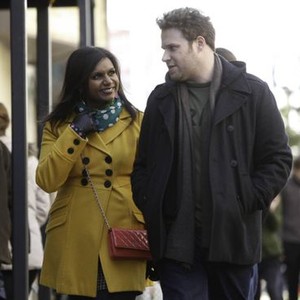 THE MINDY PROJECT, Mindy Kaling (L), Seth Rogen (R), 'The One That Got Away', Season 1, Ep. #16, 02/26/2013, ©FOX