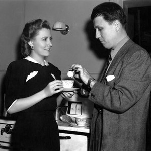 PENNY SERENADE, Irene Dunne, director George Stevens on set, 1941