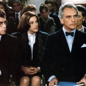 LEGAL EAGLES, Debra Winger (center), Terence Stamp (right), 1986. ©Universal Pictures