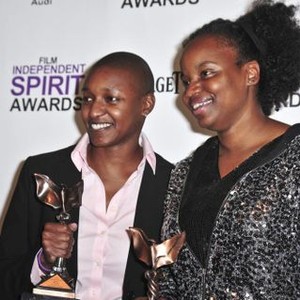 Dee Rees, Nekisa Cooper, the John Cassavetes Award for PARIAH in the press room for 2012 Film Independent Spirit Awards - Press Room 1, on the beach, Santa Monica, CA February 25, 2012. Photo By: Gregorio Binuya/Everett Collection