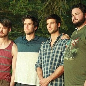 (L-R) Chord Overstreet as Nick, Evan Todd as Adam, Parker Young as Chris and Jon Gabrus as Ortu in "4th Man Out."