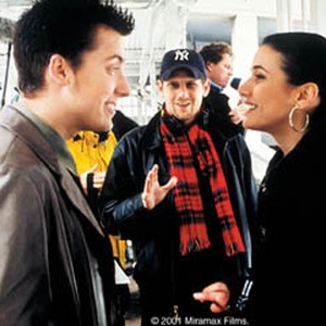 (l to r): Lance Bass, director Eric Bross and Emmanuelle Chriqui on location in Eric Bross' ON THE LINE. photo 17