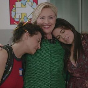 Broad City, Hillary Rodham Clinton (L), Abbi Jacobson (R), 01/22/2014, ©CC