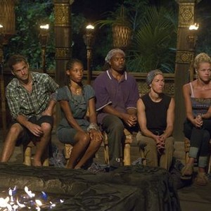 Survivor, from left: Malcolm Freberg, Roxanne 'Rocky' Morris, Russell Swan, Denise Stapley, Angie Layton, 'Don't Be Blinded By the Headlights', Season 25: Philippines, Ep. #2, 09/26/2012, ©CBS