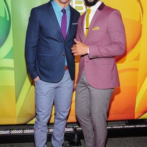 Mark-Paul Gosselaar, Tone Bell at arrivals for NBC Network Upfronts 2015 - Part 2, Radio City Music Hall, New York, NY May 11, 2015. Photo By: Gregorio T. Binuya/Everett Collection