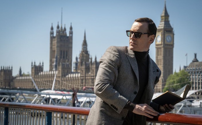 George Woodhouse (Michael Fassbender) is a spy, in "Black Bag." (Focus Features)