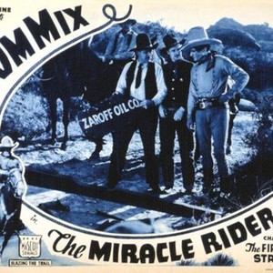 THE MIRACLE RIDER, Tom Mix in 'Chapter 2: The Firebird Strikes', 1935