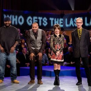 Who Gets the Last Laugh?, from left: Aries Spears, Donald Faison, Natasha Leggero, Andy Dick, 'Aries Spears vs. Natasha Leggero vs. Andy Dick', Season 1, Ep. #3, 04/30/2013, ©TBS