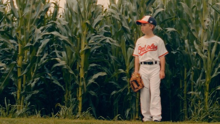 Jordy (Carson Minniear) discovers himself in a Field of Dreams, in "Rally Caps." (Crystal Rock Entertainment)