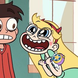 Star vs. the Forces of Evil, Adam McArthur (L), Eden Sher (R), 'Star Comes To Earth/Party With A Pony', Season 1, Ep. #1, 01/18/2015, ©DISNEYXD