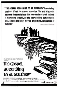The Gospel According to St. Matthew poster