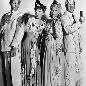 HAPPY GO LUCKY, Dick Powell,  Mary Martin, Betty Hutton, Rudy Vallee, 1943