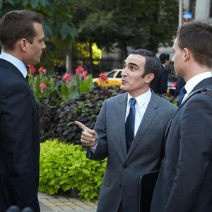 Suits, Gabriel Macht (L), Patrick Fischler (R), 'Moot Point', Season 3, Ep. #13, 03/20/2014, ©USA