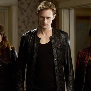 True Blood, Lucy Griffiths (L), Alexander Skarsgård (C), Rutina Wesley (R), 'Save Yourself', Season 5, Ep. #12, 08/26/2012, ©HBO