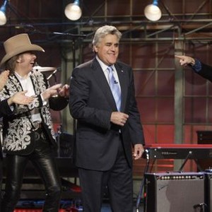 The Tonight Show With Jay Leno, from left: Ross Mathews, Dwight Yoakam, Jay Leno, Dennis Miller, 'Season', ©NBC