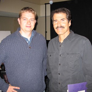(L-R) Director Ray Griggs and John Stossel in "I Want Your Money." photo 20