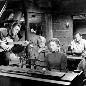 RACHEL AND THE STRANGER, Robert Mitchum, Gary Gray, Loretta Young, William Holden, 1948