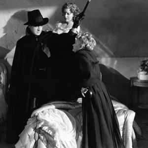 MYSTERY OF MARIE ROGET, (aka PHANTOM OF PARIS), Edward Norris, Nell O'Day (back), Maria Ouspenskaya, 1942