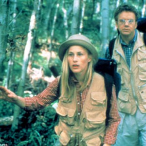 (l to r): Patricia Arquette stars as Lila Jute and Tim Robbins stars as Nathan Bronfman in the Michel Gondry film HUMAN NATURE.