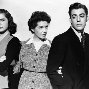 TOUGH AS THEY COME, from left, Helen Parrish, Virginia Brissac, Billy Halop, 1942
