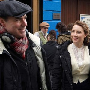 BROOKLYN, from left: director John Crowley, Saoirse Ronan, on set, 2015. ph: Kerry Brown/TM and ©Copyright Fox Searchlight Pictures. All rights reserved.