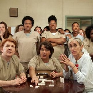 Orange is the New Black, from left: Beth Fowler, Constance Shulman, Dionne Audain, Adrienne Moore, 'A Tittin' and A Harin'', Season 3, Ep. #10, 06/11/2015, ©NETFLIX