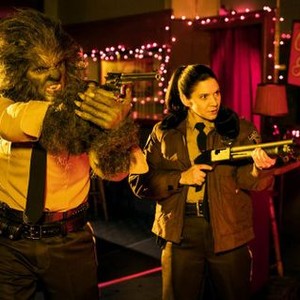 ANOTHER WOLFCOP, FROM LEFT, LEO FAFARD, AMY MATYSIO, 2017. ©PARADE DECK FILMS
