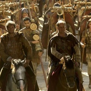 THE LAST LEGION, (aka LA DERNIERE LEGION), Nonso Anozie (extreme left), Colin Firth (front left), Owen Teale (front right), Rupert Friend (extreme right), 2007. ©MGM