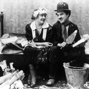 WORK, Edna Purviance, Charlie Chaplin, 1915