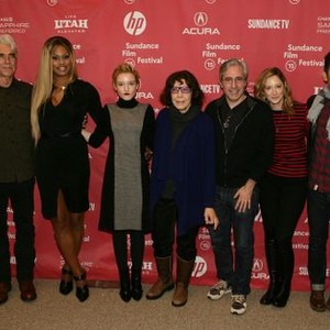Sam Elliott, Laverne Cox, Julia Garner, Lily Tomlin, Paul Weitz, Judy Greer, John Cho at arrivals for GRANDMA Premiere at the 2015 Sundance Film Festival, Eccles Center, Park City, UT January 30, 2015. Photo By: James Atoa/Everett Collection