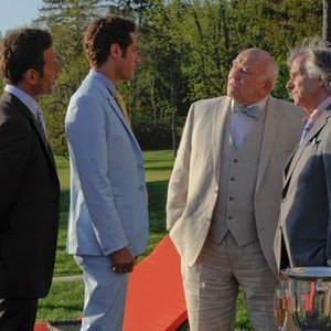 Royal Pains, Ed Asner (L), Henry Winkler (R), 'A Man Called Grandpa', Season 3, Ep. #5, 07/27/2011, ©USA